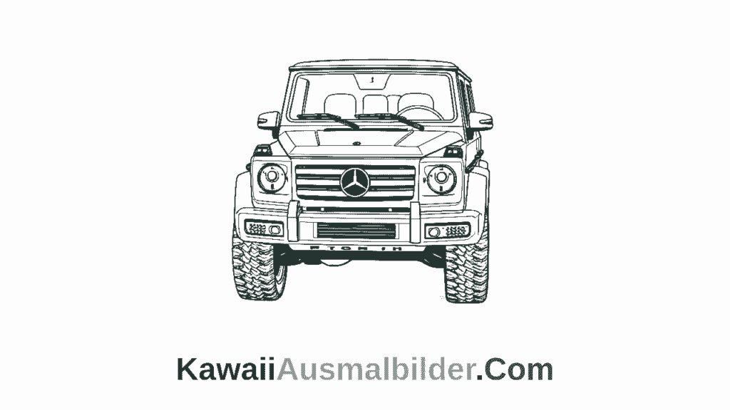 Auto Ausmalbilder zum Ausdrucken für Kinder