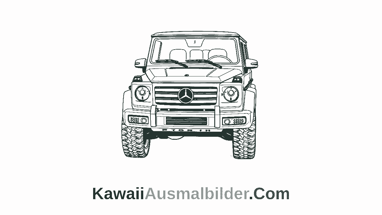 Auto Ausmalbilder zum Ausdrucken für Kinder