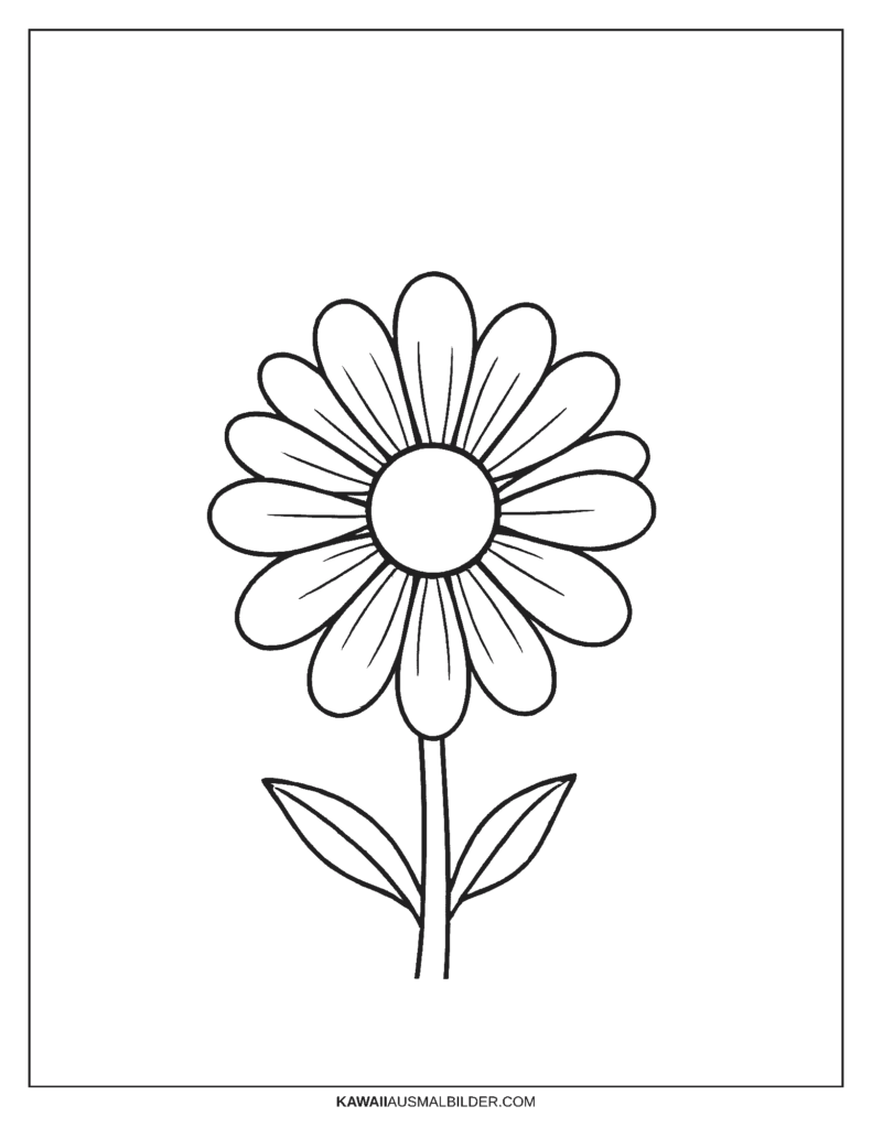 Gänseblümchen Malvorlage