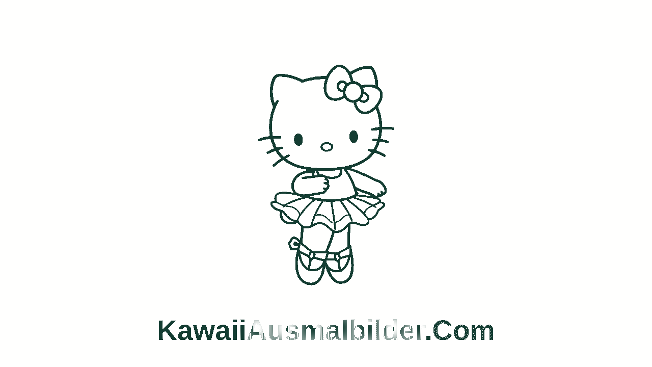 Hello Kitty Ausmalbilder zum Ausdrucken für Kinder