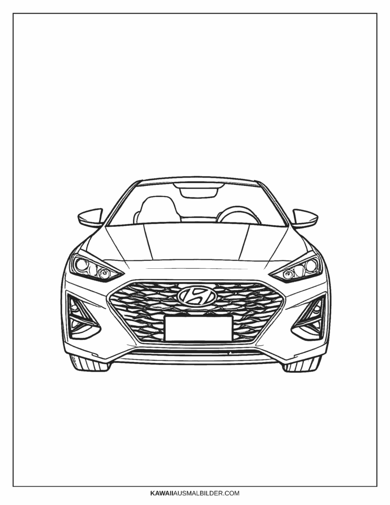 Hyundai Malvorlage
