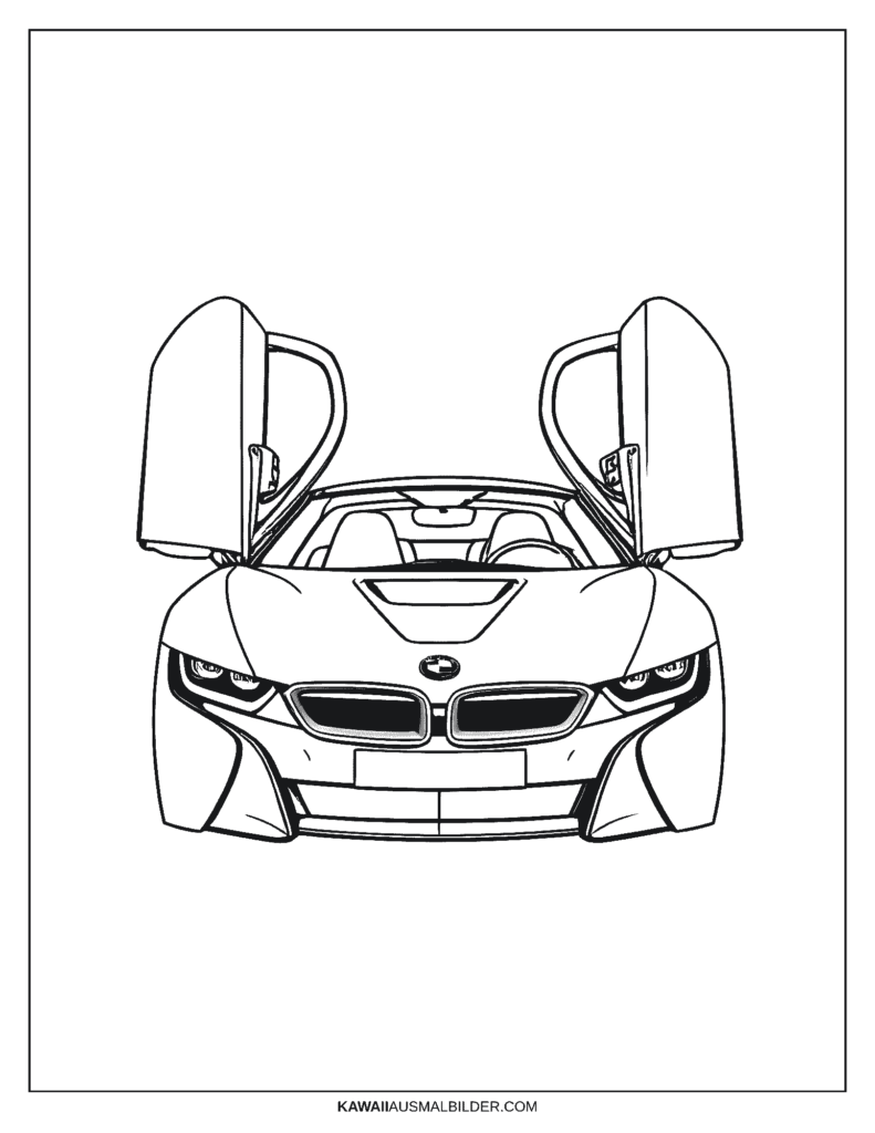 Malvorlagen BMW i8