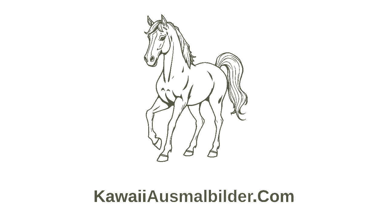 Pferde Ausmalbilder zum Ausdrucken für Kinder
