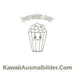 Popcorn Ausmalbilder zum Ausdrucken
