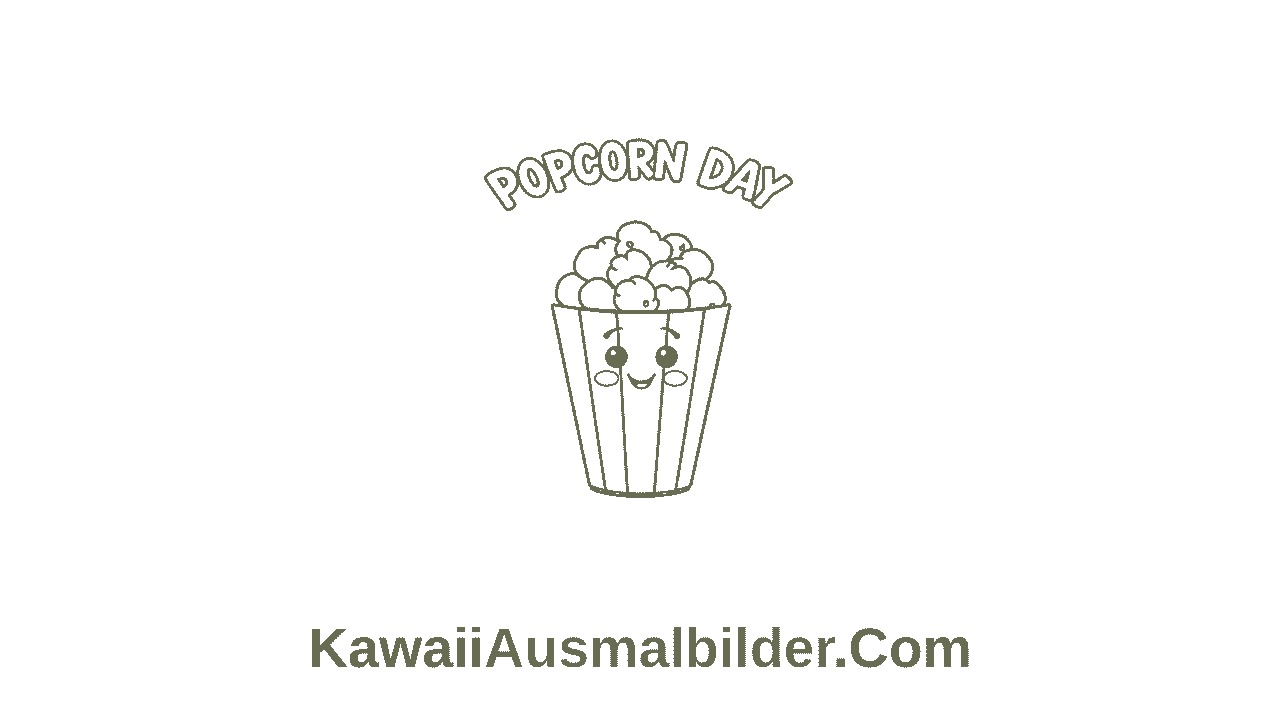 Popcorn Ausmalbilder zum Ausdrucken