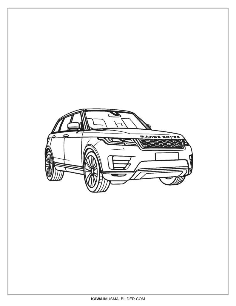 Range Rover Ausmalbild