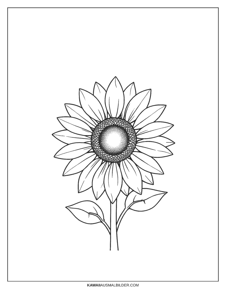Sonnenblume Malvorlagen