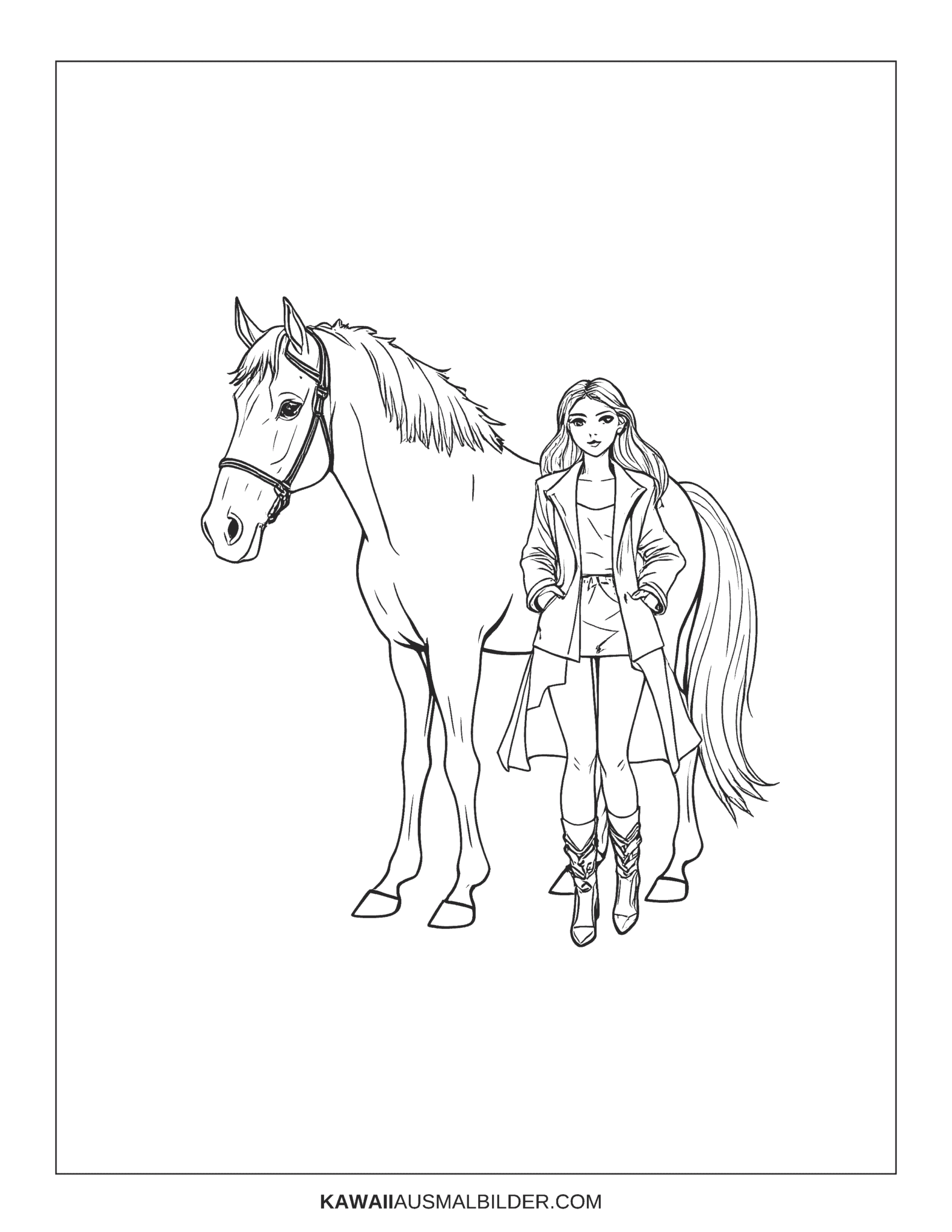 Topmodel Ausmalbilder zum Ausdrucken [PDF] - Kostenlose Ausmalbilder