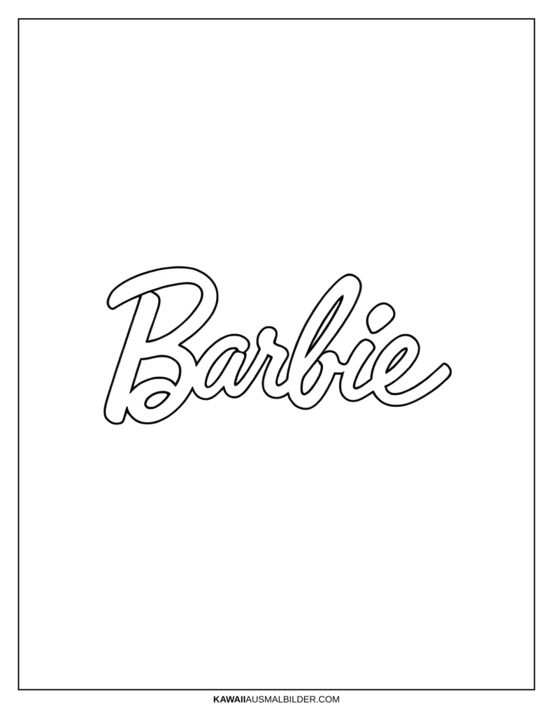 barbie logo Ausmalbilder