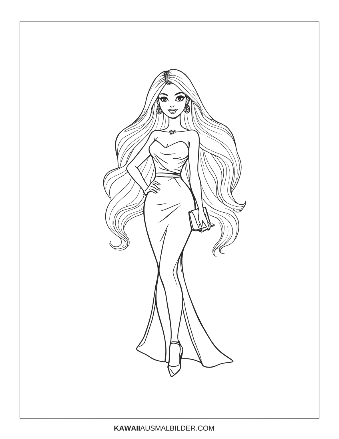 Topmodel Ausmalbilder zum Ausdrucken [PDF] - Kostenlose Ausmalbilder
