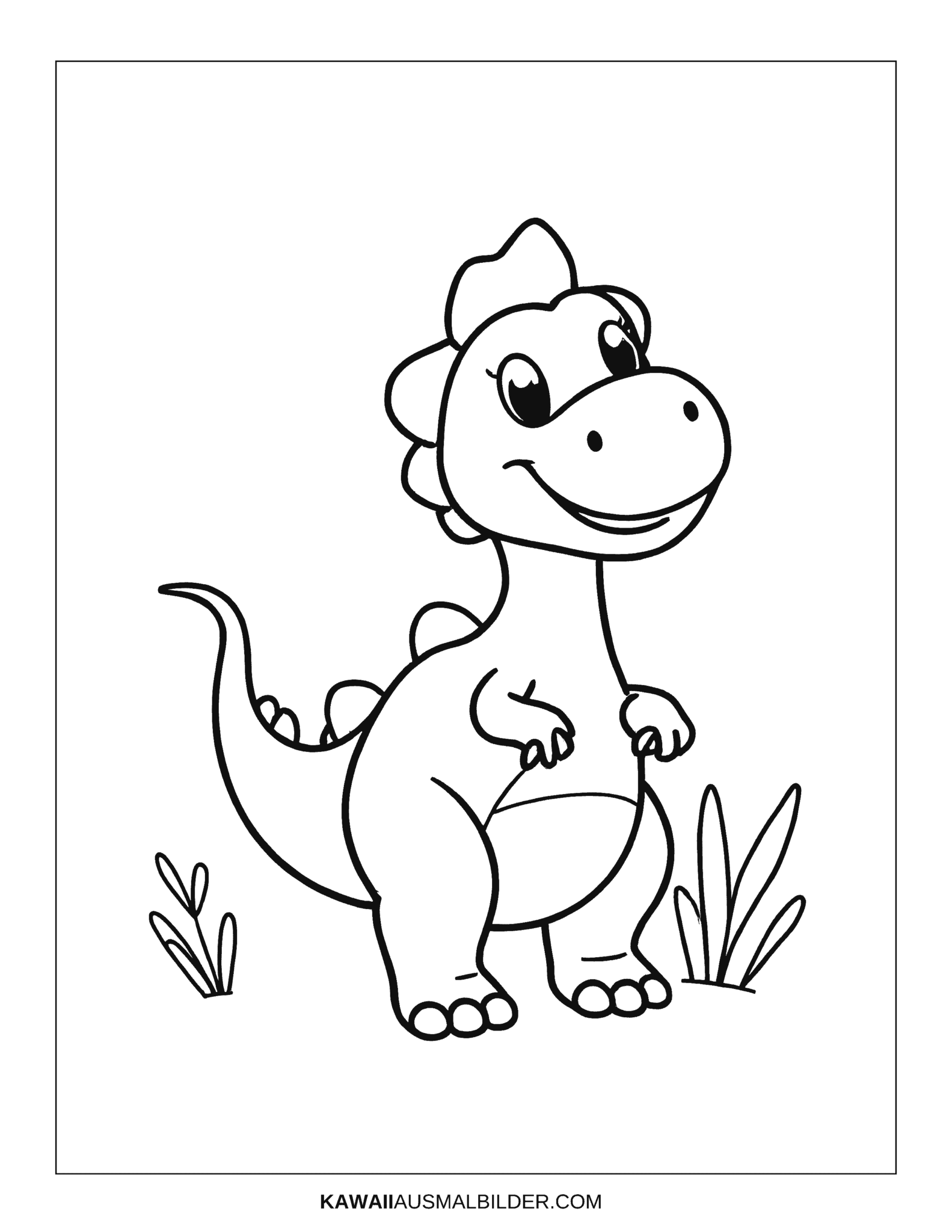 Kostenlose Dinosaurier (Dino) Ausmalbilder zum Ausdrucken [PDF