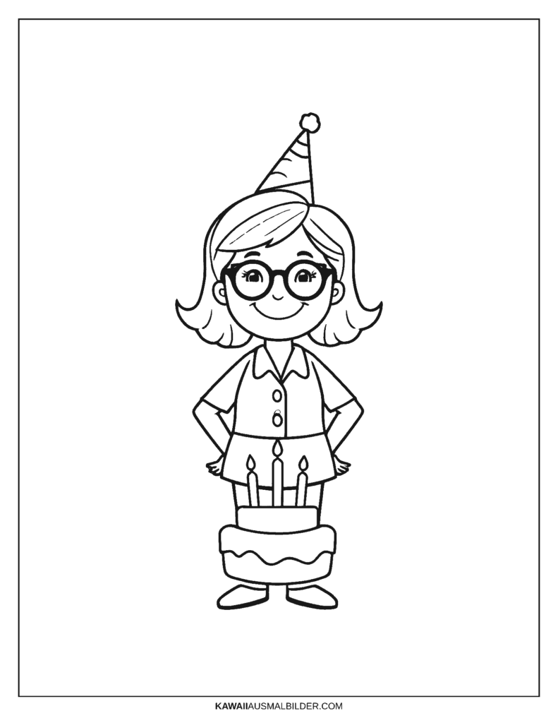 geburtstag lehrerin ausmalbild
