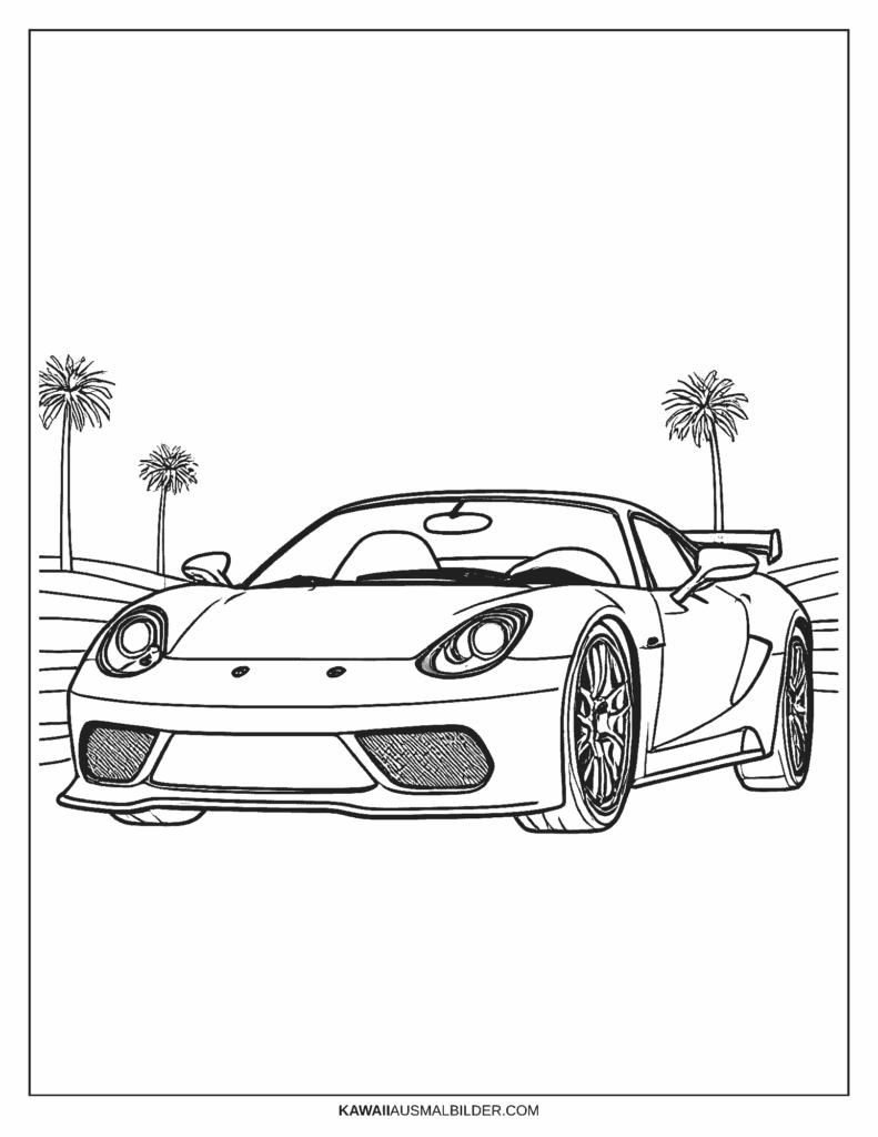 gta auto ausmalbild