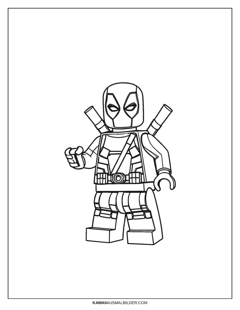 lego deadpool ausmalbild