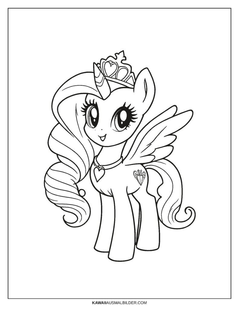 my little pony ausmalbild prinzessin
