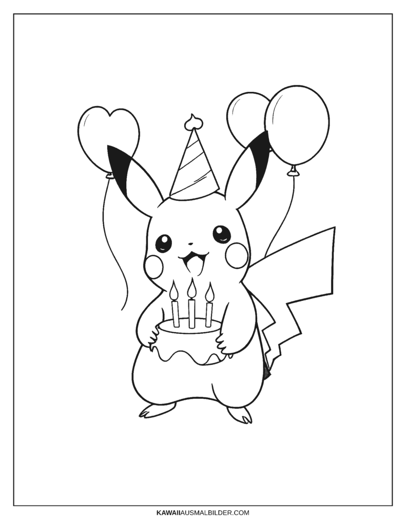 pokemon geburtstag ausmalbild