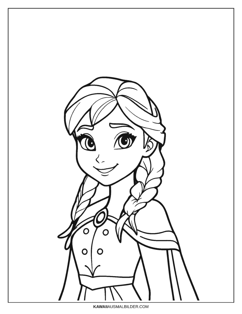 prinzessin anna ausmalbild