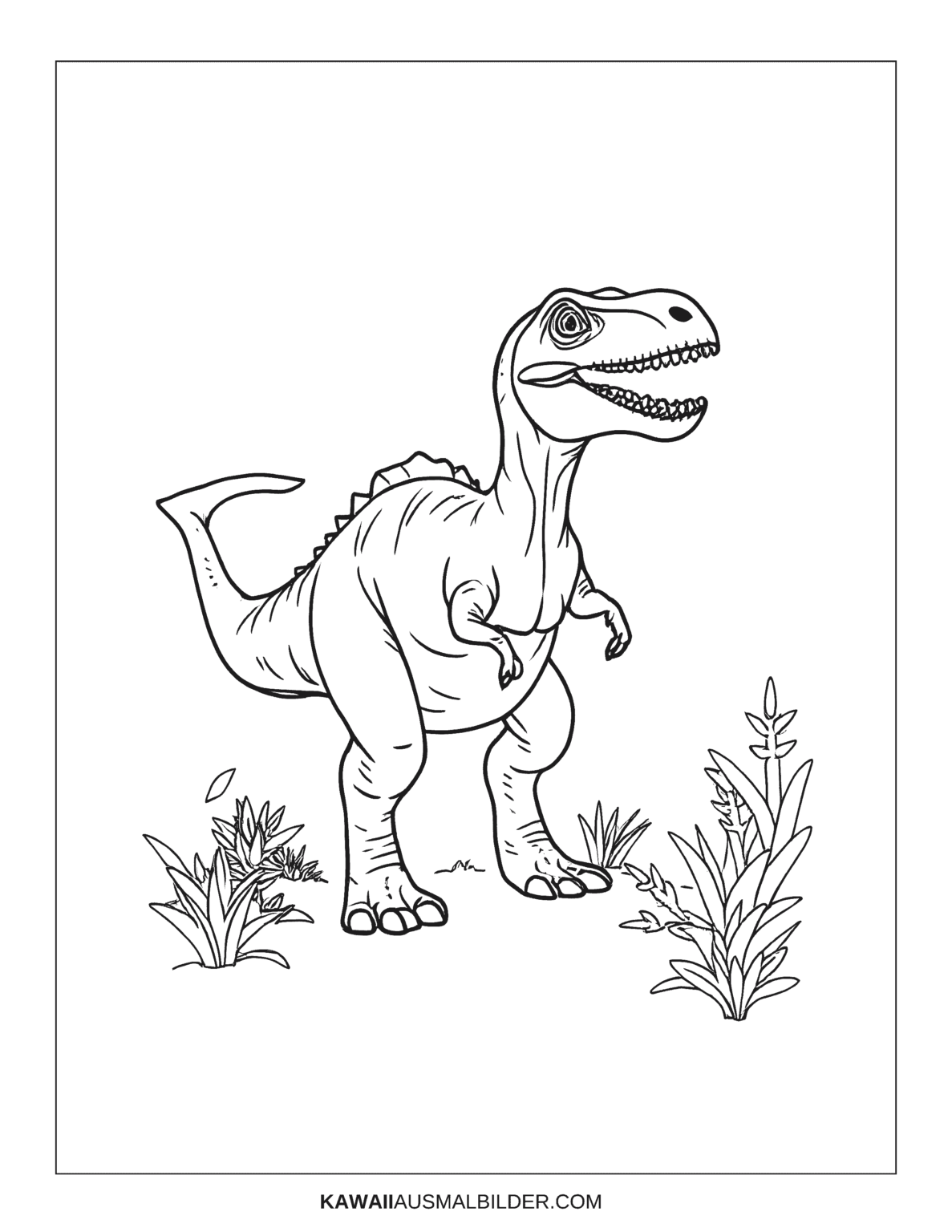 Kostenlose Dinosaurier (Dino) Ausmalbilder zum Ausdrucken [PDF