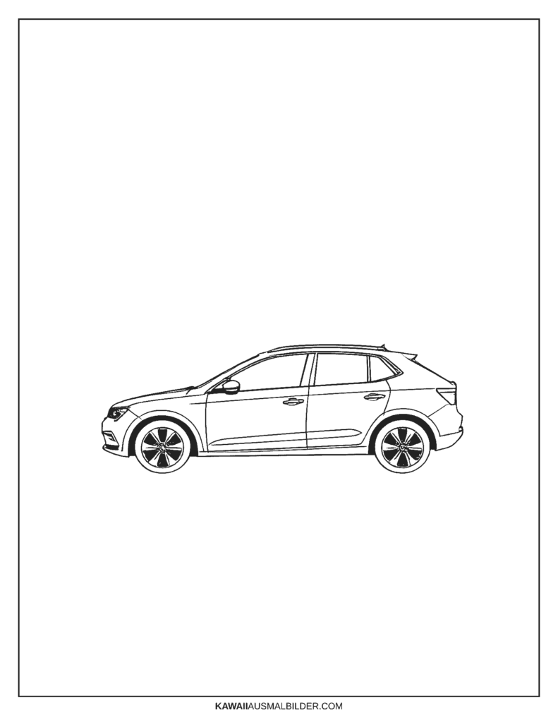 skoda auto ausmalbild