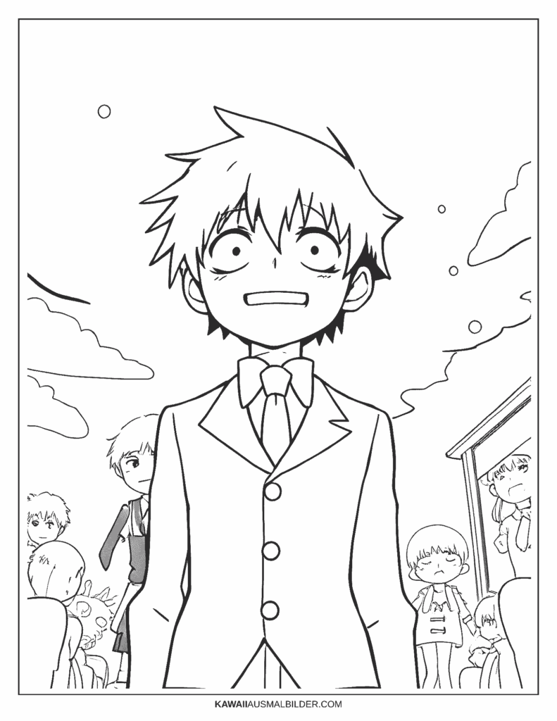 Anime Malvorlage Assassination Classroom