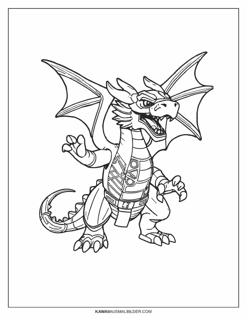 Lego Ninjago Drachen Ausmalbild