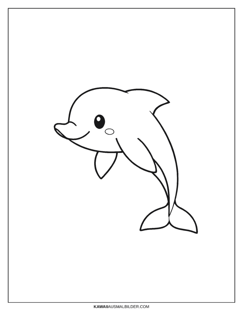 Malvorlage Delfin
