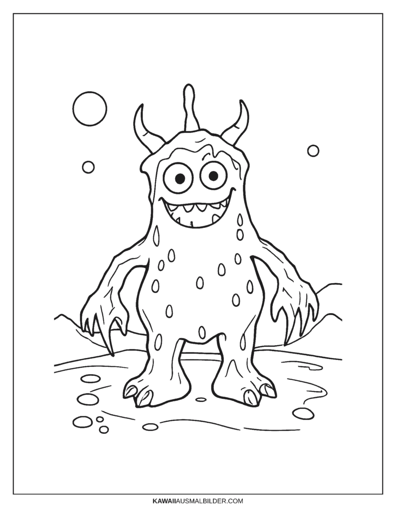 Malvorlage Eismonster