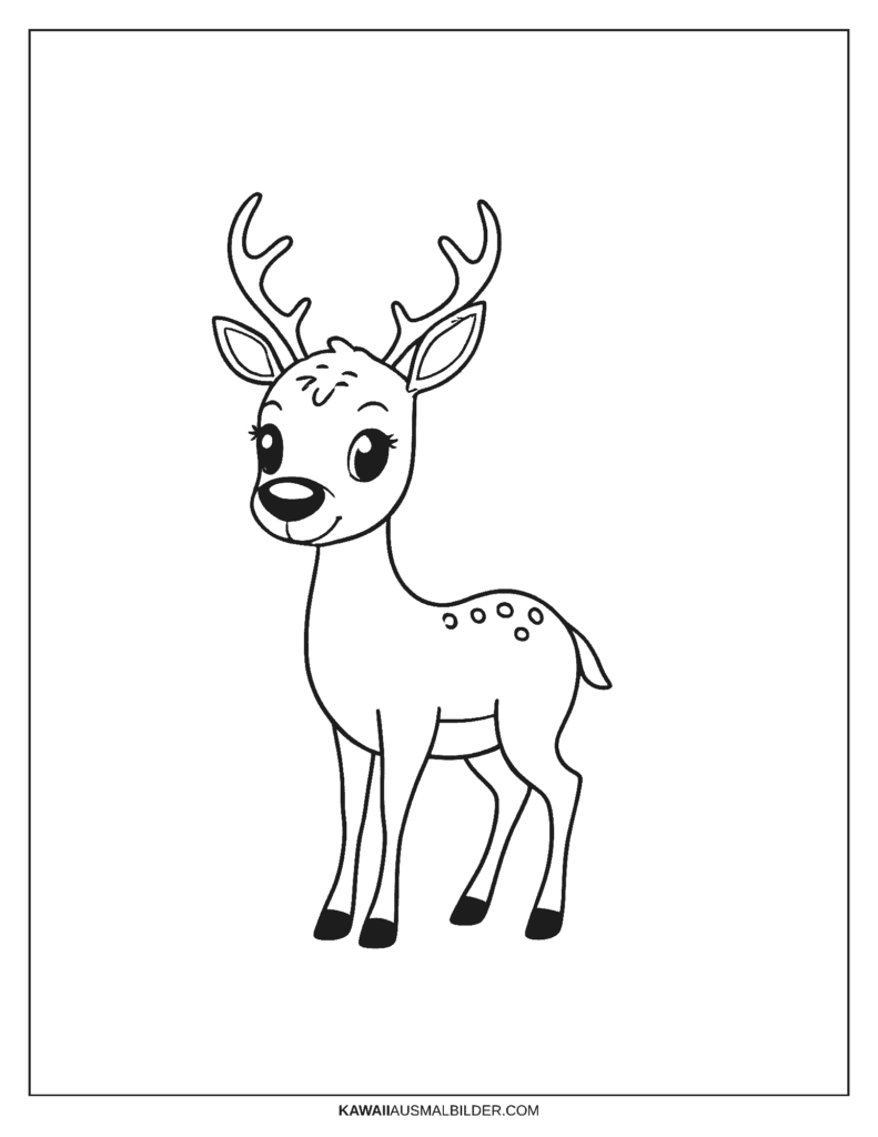 Malvorlage Hirsch