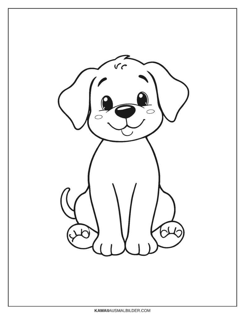 Malvorlage Hundewelpen