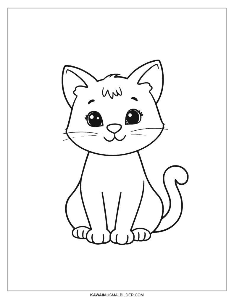 Malvorlage Katze