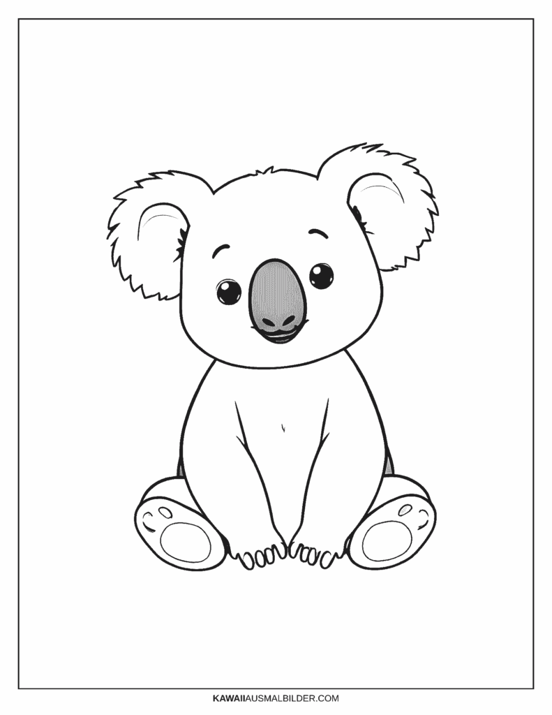 Malvorlage Koala