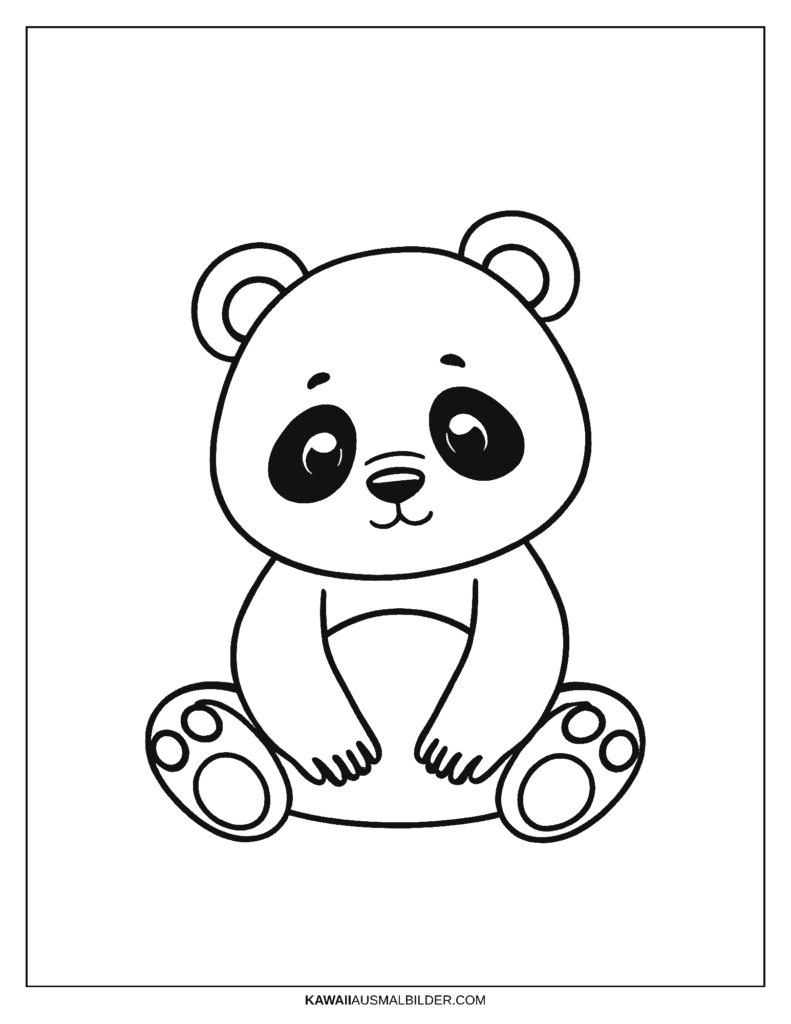Malvorlage Panda