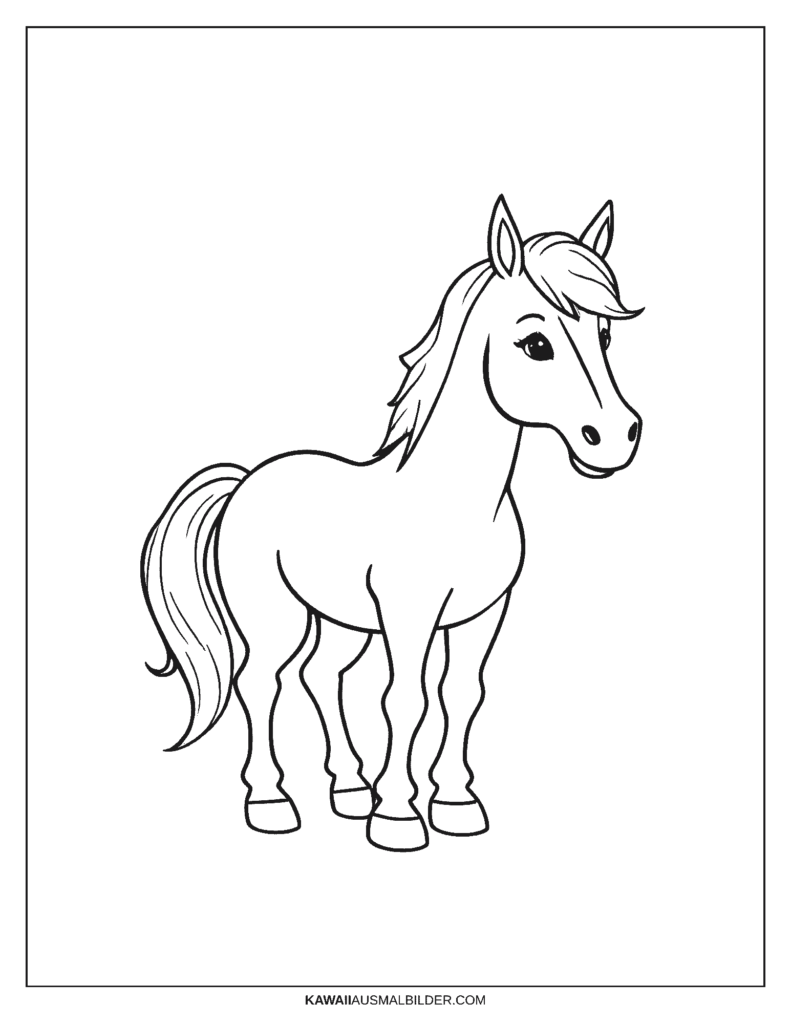 Malvorlage Pferd