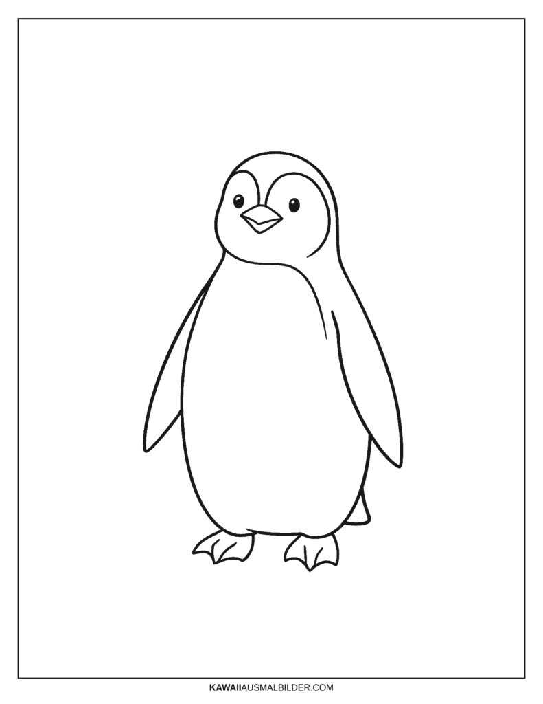 Malvorlage Pinguin