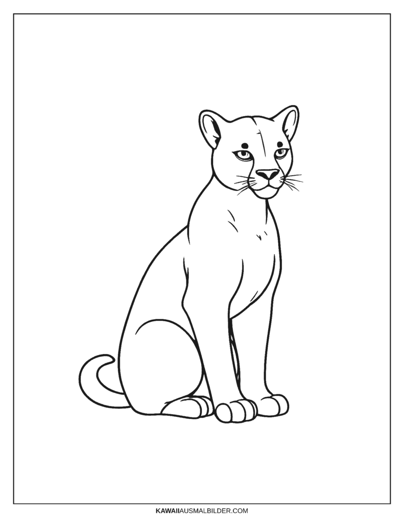Malvorlage Puma