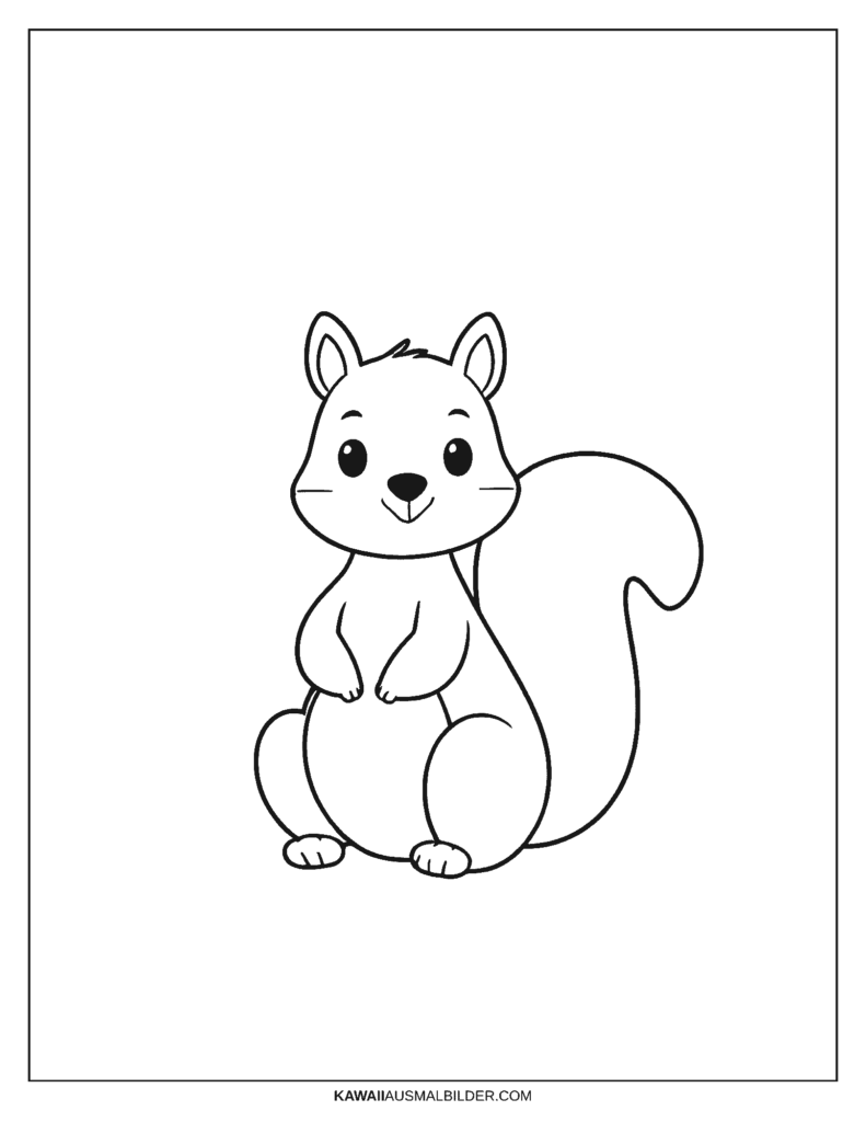 Malvorlage Tiere Eichhörnchen