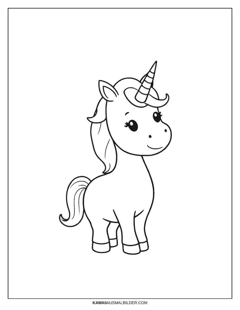 Malvorlage Tiere Einhorn