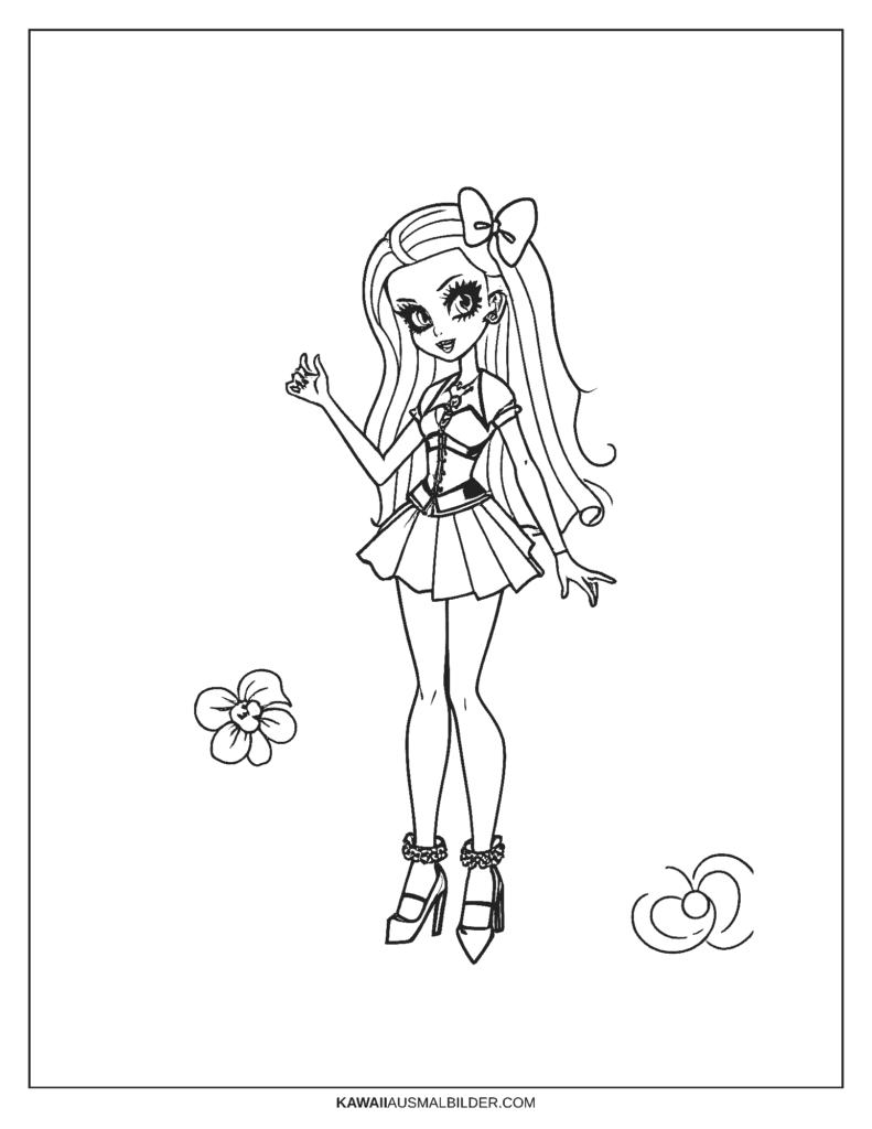 Monster High Malvorlage Deuce