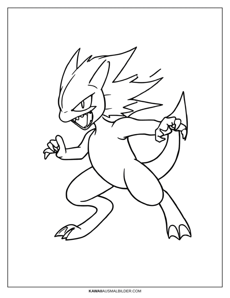 Pokemon Malvorlage Fury Flash