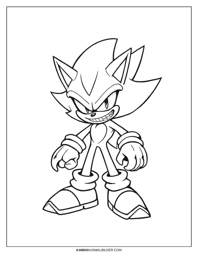 Sonic Evil Malvorlage