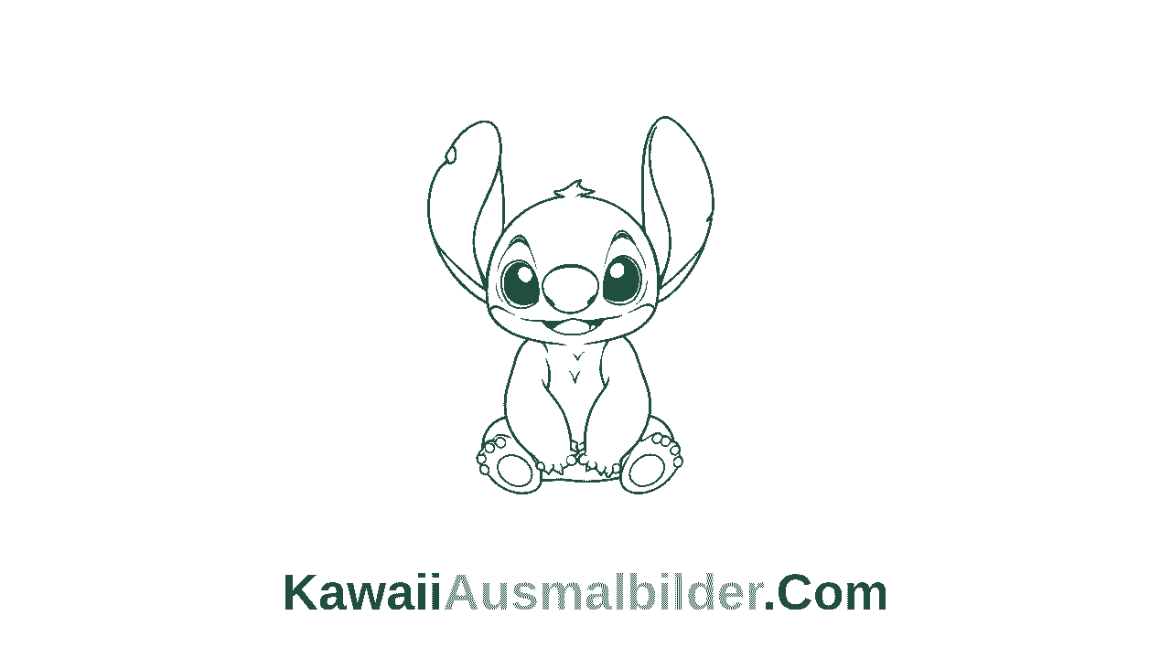 Stitch Ausmalbilder für Kinder