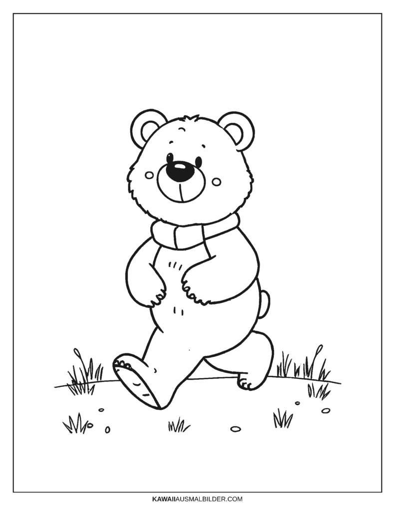 baby bär ausmalbild