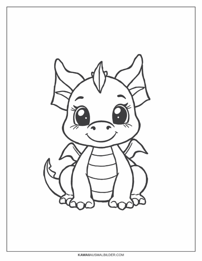  baby  drachen ausmalbild