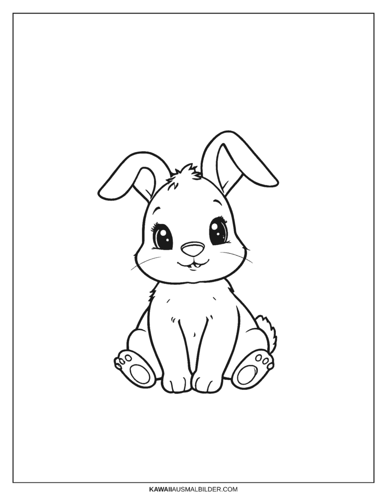 baby hase ausmalbild