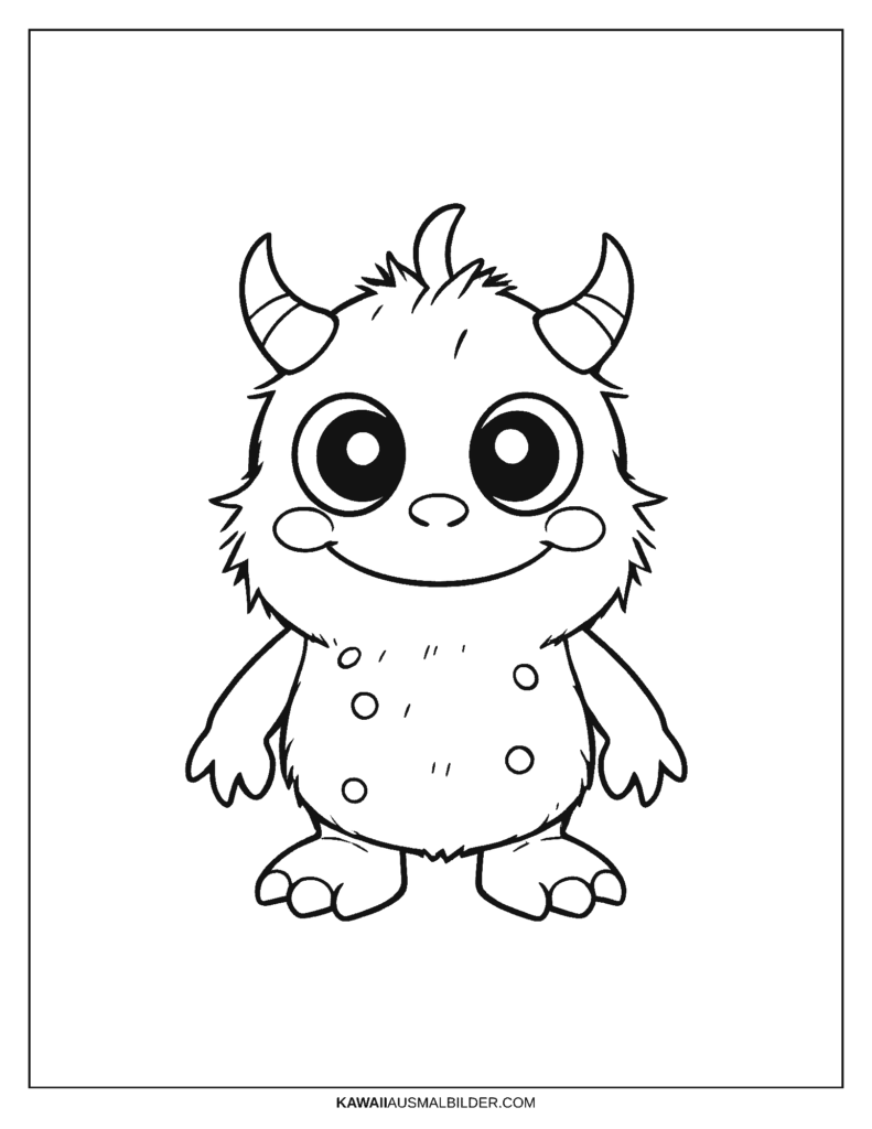 baby monster ausmalbild