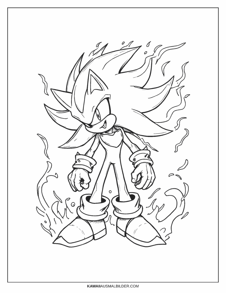 chaos sonic ausmalbild