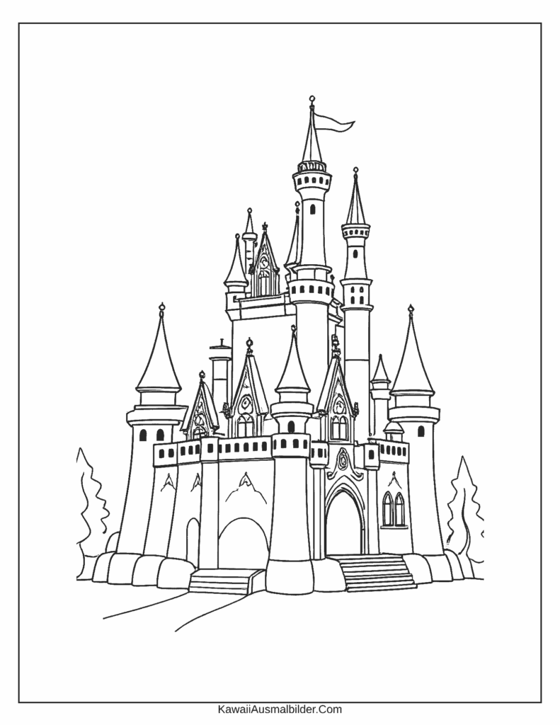 elsa schloss ausmalbild