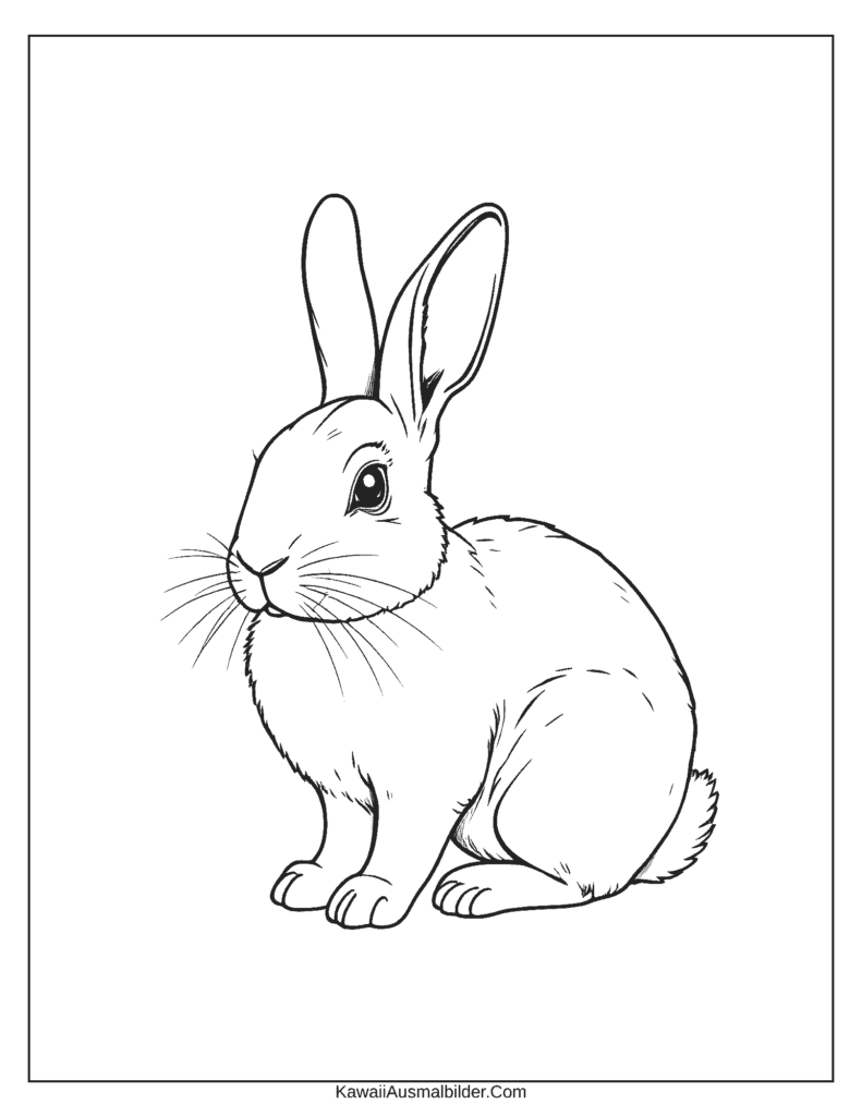erwachsene hase ausmalbild