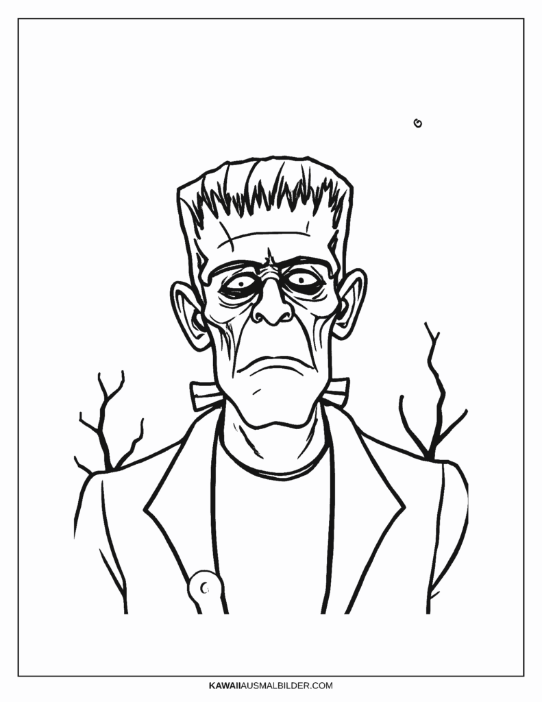 frankenstein monster ausmalbild