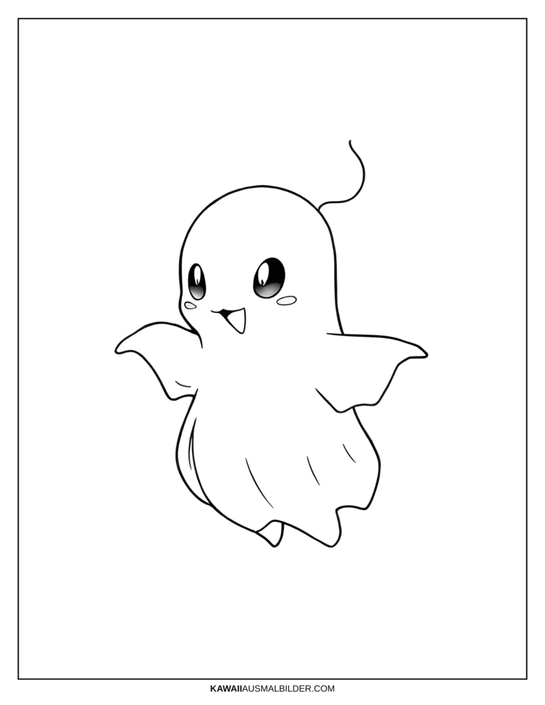 geist pokemon ausmalbild